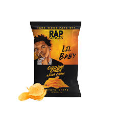 Rap Snacks flavored chips available at Sip N Burn Liquors, featuring a variety of unique and bold flavors inspired by hip-hop culture.