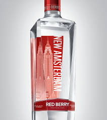 New Amsterdam Red Berry Flavored Vodka 750ml Bottle available at Sip N Burn Liquors, perfect for cocktails and mixing.