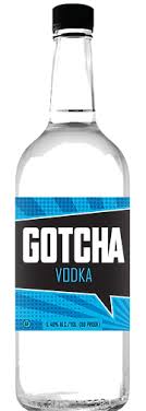 Gotcha Vodka 1.75 liter bottle available at Sip N Burn Liquors, premium quality vodka for cocktails and celebrations.