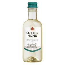 Sutter Home Pinot Grigio White Wine from California in 4x 187ml plastic bottles available at Sip N Burn Liquors