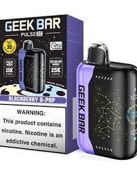 GEEK BAR PULSE X 25KPF BLACKBERRY BLUEBERRY available at Sip N Burn Liquors, featuring a vibrant design and delicious flavor for an enhanced vaping experience