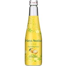 Hana Awaka Sparkling Yuzu 250ml from Sip N Burn Liquors, refreshing citrus beverage with a bubbly finish, perfect for any occasion.