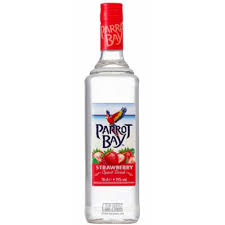 Parrot Bay Strawberry at Sip N Burn Liquors - delicious tropical flavored rum perfect for summer cocktails.