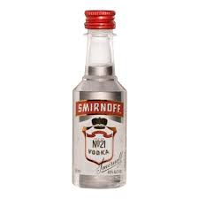 Smirnoff Shooter from Sip N Burn Liquors, perfect for party shots and festive gatherings, offering a smooth, vibrant flavor for a memorable drinking experience.