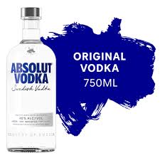 Absolut Vodka 750ml bottle available at Sip N Burn Liquors, perfect for cocktails and celebrations.