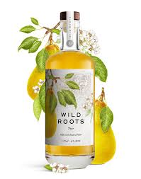 Wild Roots Pear Infused Vodka 750ml Bottle available at Sip N Burn Liquors, premium flavored vodka for cocktails and mixing.