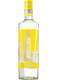 New Amsterdam Lemon Flavored Vodka 750ml Bottle available at Sip N Burn Liquors, perfect for cocktails and refreshing mixed drinks.