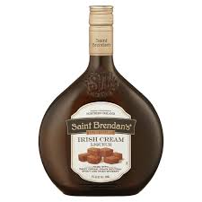 St Brendans Salted Caramel Irish Cream Liqueur available at Sip N Burn Liquors, featuring a rich creamy texture with a delicious salted caramel flavor.