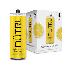 196 Vodka Lemon Seltzer Ready-to-drink 4x 12oz Cans from Sip N Burn Liquors, refreshing flavored alcoholic beverage for summer enjoyment.