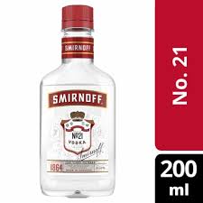 Smirnoff 200 vodka bottle available at Sip N Burn Liquors, premium quality for cocktails and mixed drinks.