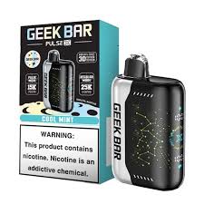 GEEK BAR PULSE X 25KPF Cool Mint disposable vape at Sip N Burn Liquors, featuring a sleek design and refreshing mint flavor for a smooth vaping experience.