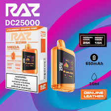 RAZ DC25K strawberry orange tang from Sip N Burn Liquors, refreshing energy drink with a vibrant flavor combination of strawberry and orange, perfect for a boost anytime.