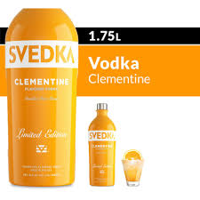 Svedka Clementine Vodka 1.75L bottle available at Sip N Burn Liquors, perfect for cocktails and mixing.