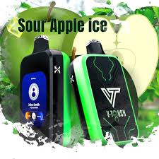 V-TOUCH Sour Apple Ice flavored beverage available at Sip N Burn Liquors, perfect for refreshing cocktails and parties.