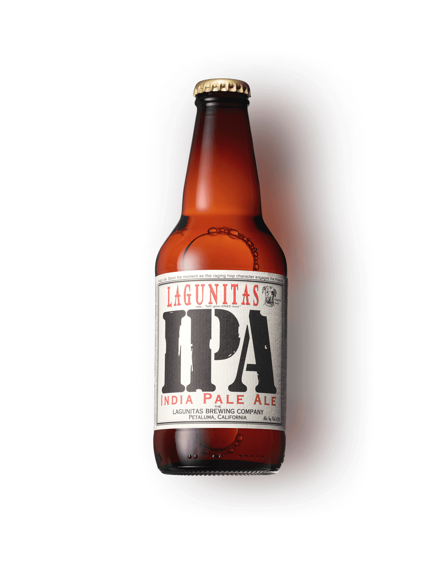 Lagunitas IPA 12oz beer from Sip N Burn Liquors, featuring a hoppy and flavorful brew perfect for craft beer enthusiasts