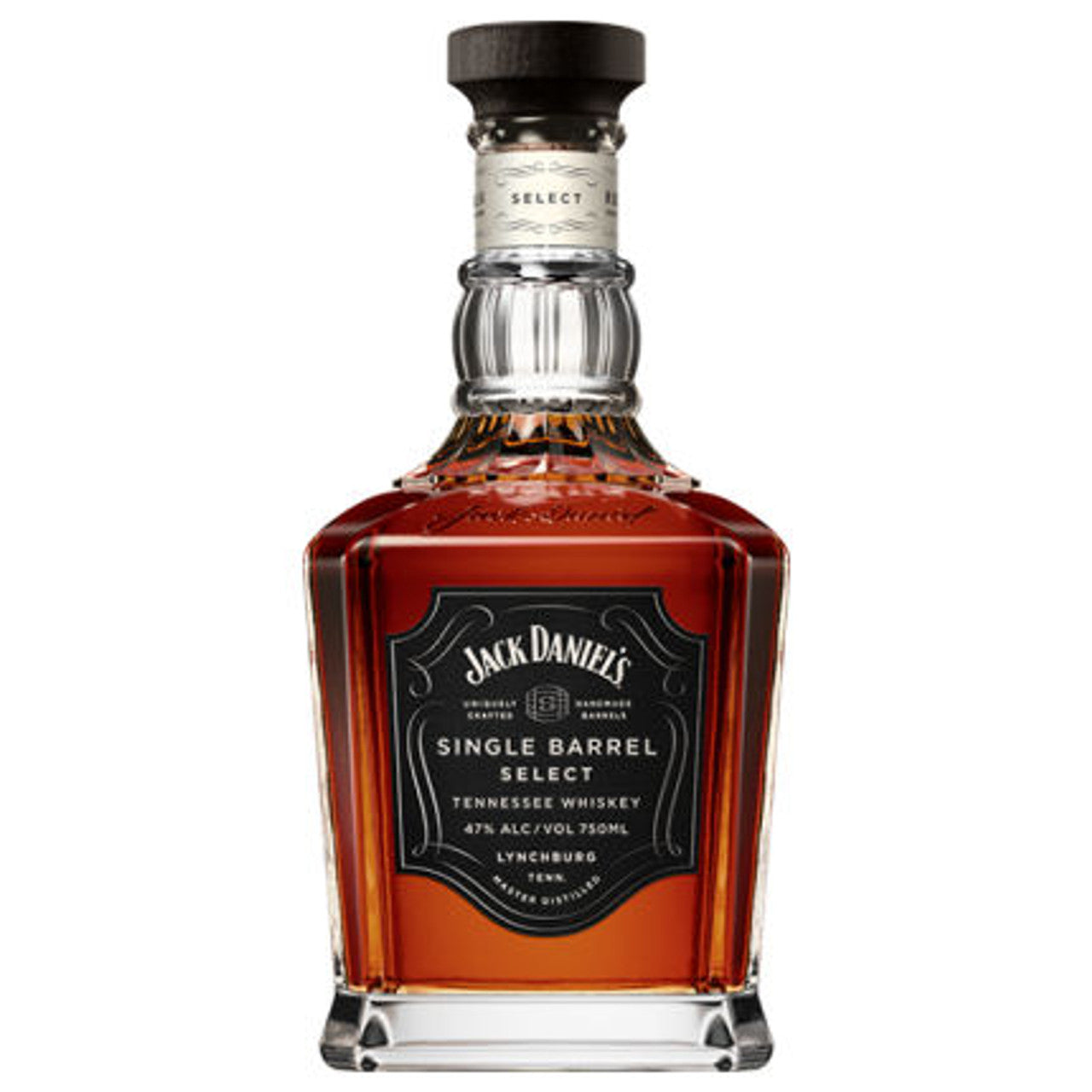 Jack Daniel's Single Barrel Select Tennessee Whiskey Gift Set 750ml Bottle from Sip N Burn Liquors, premium whiskey gift for connoisseurs and collectors.