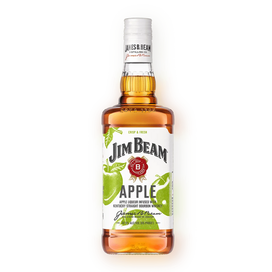 Jim Beam Apple Liqueur 50 ML bottle available at Sip N Burn Liquors, featuring a vibrant apple flavor and smooth finish.