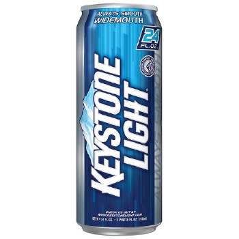 Keystone Light beer cans available at Sip N Burn Liquors, perfect for refreshing moments and gatherings.