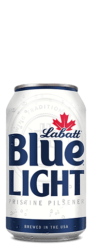 Labatt Blue Light Canadian Pilsener 6 Pack 16 Fl Oz Cans from Sip N Burn Liquors, refreshing light lager for any occasion