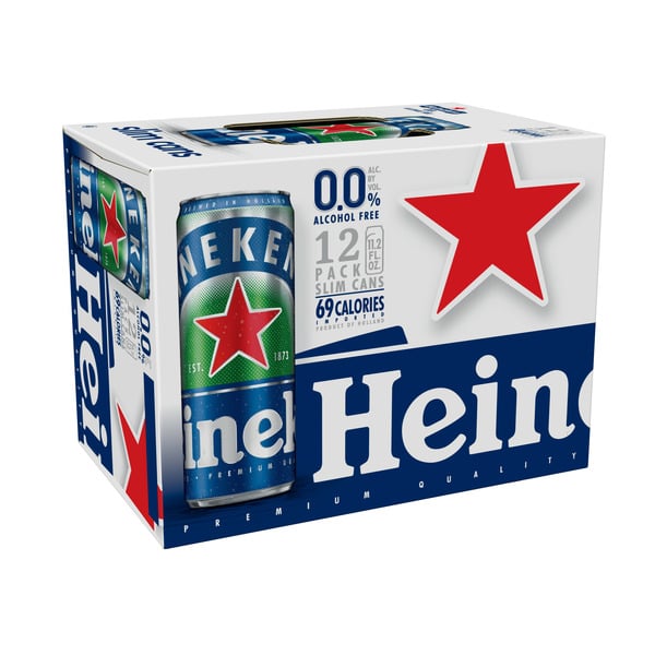 Heineken 0.0 Non-Alcoholic Beer 12oz Cans at Sip N Burn Liquors - Refreshing and Flavorful Alcohol-Free Beverage