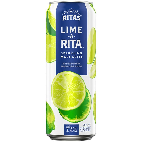 Rita's Lime-A-Rita 12 Can Pack from Sip N Burn Liquors - refreshing alcoholic beverage perfect for summer parties and gatherings.