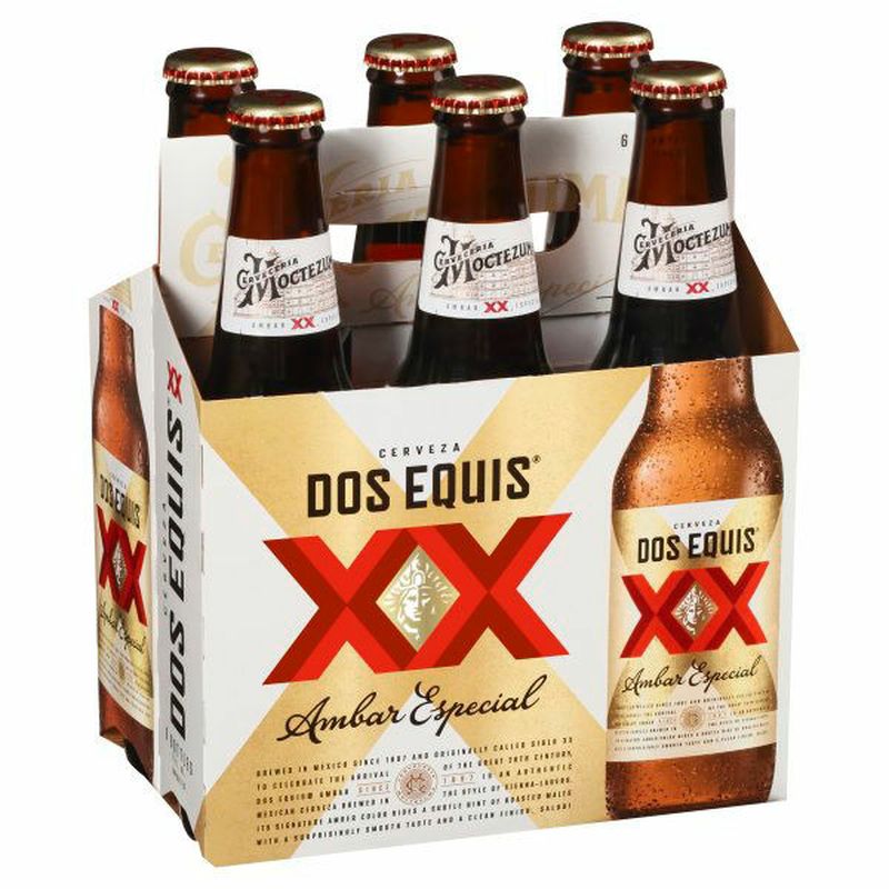 Dos Equis Ambar Amber Vienna Lager - 6x 12oz Bottles available at Sip N Burn Liquors, enjoy rich flavor and smooth finish in every sip.