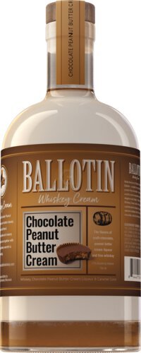 Ballotin Peanut Butter Chocolate mini from Sip N Burn Liquors - rich chocolate flavor with creamy peanut butter, perfect for indulging in a sweet treat.