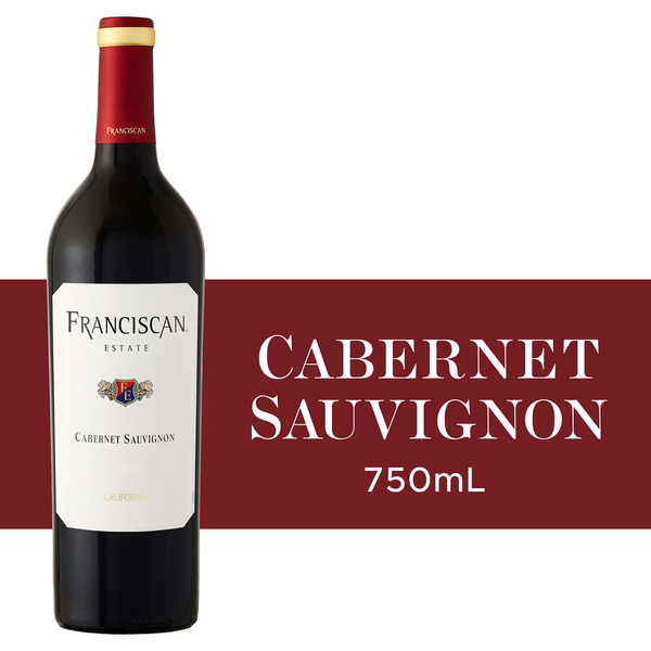 Franciscan Cabernet Sauvignon 750ml bottle from Sip N Burn Liquors, perfect for wine enthusiasts seeking rich flavors and a premium experience.