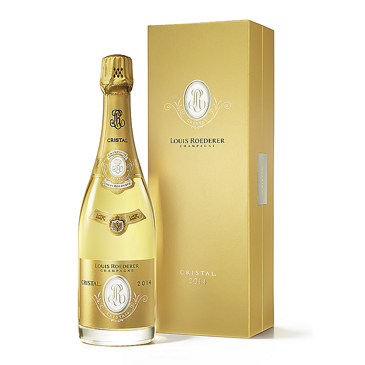 Louis Roederer Cristal Vintage Brut Champagne 75cl Gift Box available at Sip N Burn Liquors, premium sparkling wine for celebrations and special occasions.