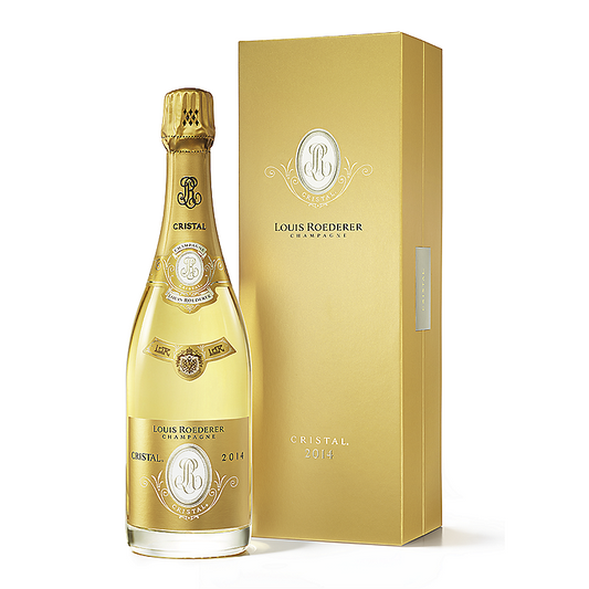 Louis Roederer Cristal Vintage Brut Champagne 75cl Gift Box available at Sip N Burn Liquors, premium sparkling wine for celebrations and special occasions.