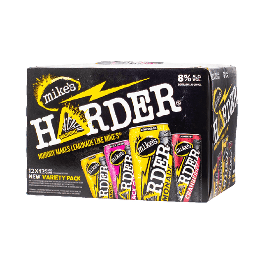 Mike's HARDER variety pack 12pk Cans from Sip N Burn Liquors, featuring a selection of refreshing flavors for a bold taste experience.