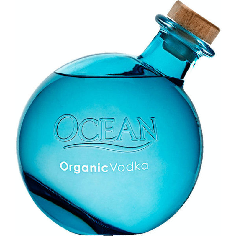 Ocean Organic Vodka available at Sip N Burn Liquors - premium handcrafted vodka made from organic sugarcane and deep ocean mineral water.