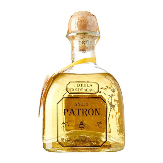 Patron Anejo Tequila 375ml bottle from Sip N Burn Liquors, premium aged tequila with rich flavors and smooth finish, perfect for sipping or mixing in cocktails.