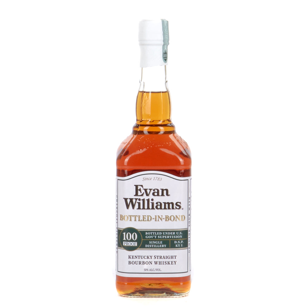 Evan Williams Bond 750ml whiskey bottle available at Sip N Burn Liquors