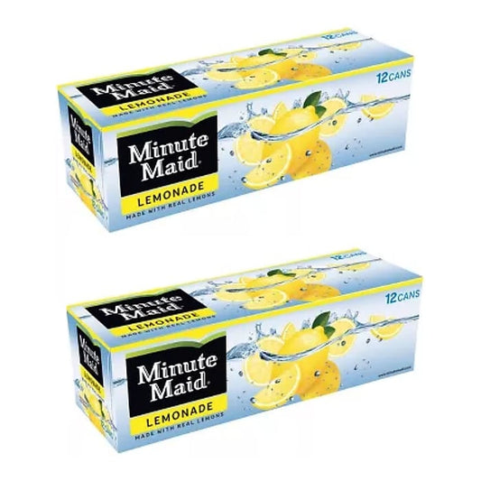 Minute Maid Lemonade Juice 12 Oz., 24/Carton available at Sip N Burn Liquors - refreshing citrus beverage perfect for any occasion