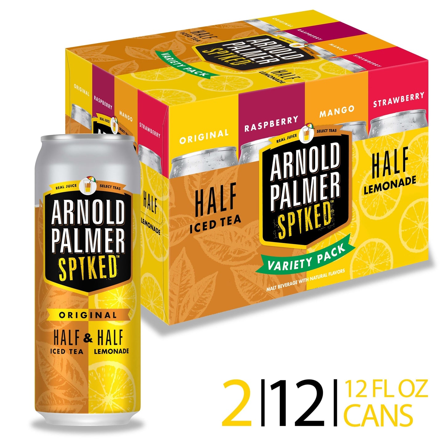 Arnold Palmer Spiked Variety Pack 12pk from Sip N Burn Liquors - refreshing and flavorful beverage option.