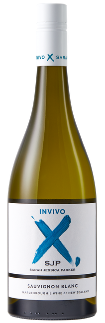 Invivo X SJP Sauvignon Blanc 750ml bottle available at Sip N Burn Liquors, premium white wine with vibrant citrus flavors and refreshing finish.