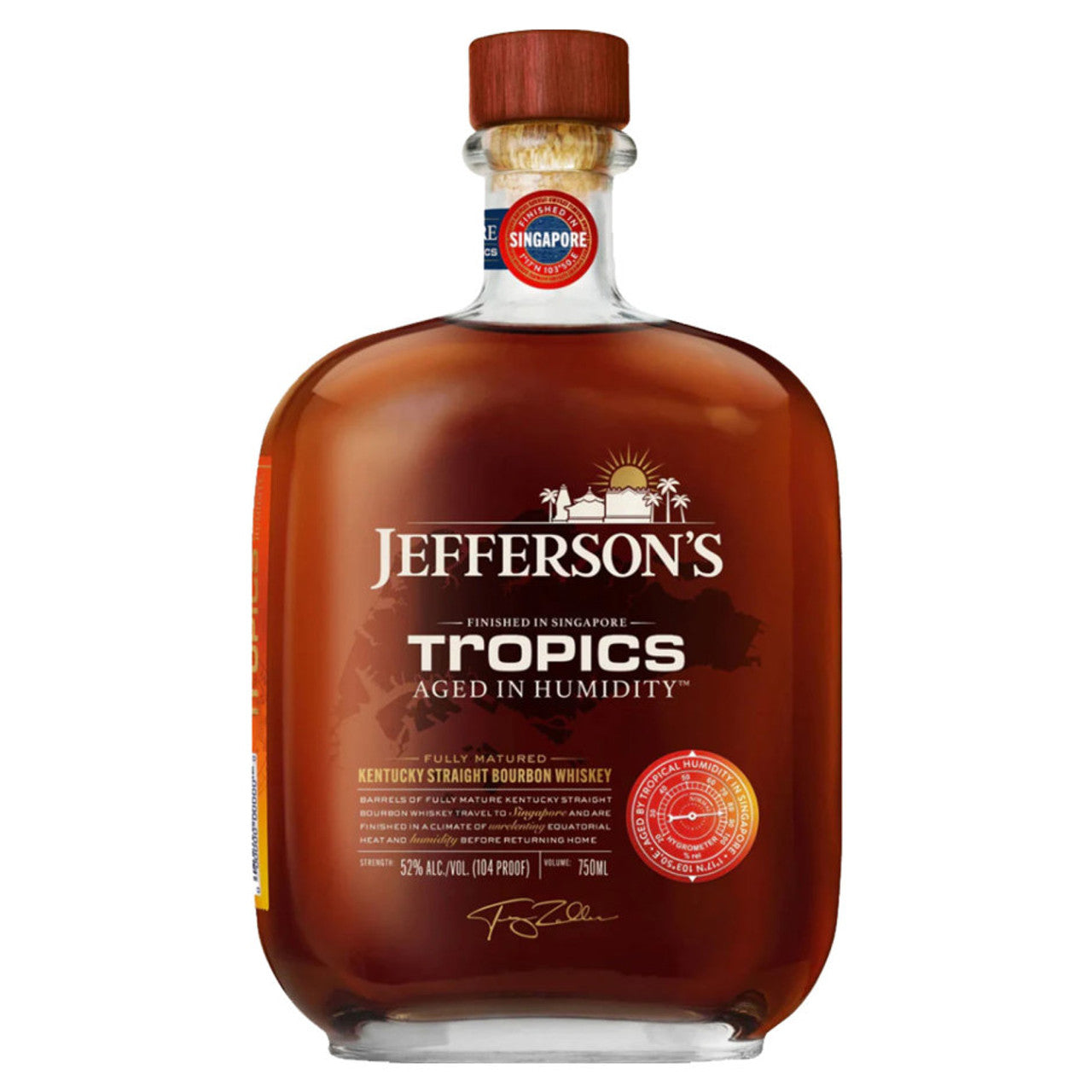 Jefferson's Tropics Singapore Straight Kentucky Bourbon Whiskey 750ml Bottle available at Sip N Burn Liquors