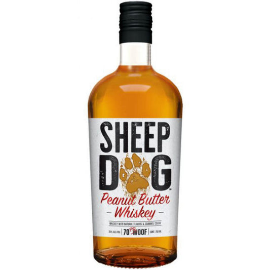 Sheep Dog Peanut Butter whiskey bottle from Sip N Burn Liquors, featuring a creamy texture and rich flavors for a unique sipping experience.