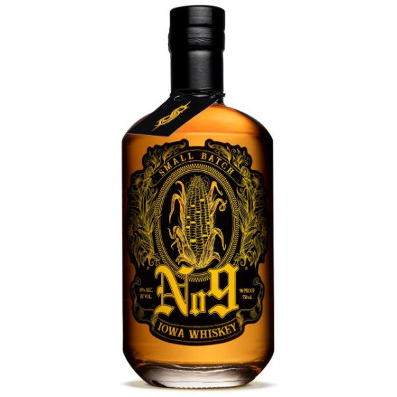 Slipknot Whiskey No. 9 Iowa Whiskey 750ml bottle available at Sip N Burn Liquors, premium craft whiskey with rich flavors and a strong finish.