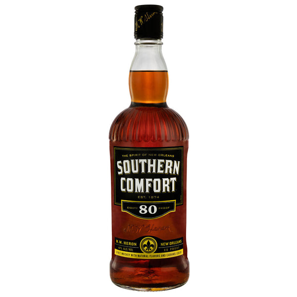 Southern Comfort 80 Proof 750ml bottle available at Sip N Burn Liquors, smooth and flavorful whiskey liqueur perfect for cocktails and sipping.