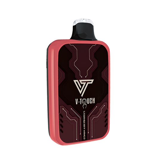 V-TOUCH Cherry Storm beverage from Sip N Burn Liquors, featuring vibrant cherry flavor and refreshing bubbles in a sleek can design.