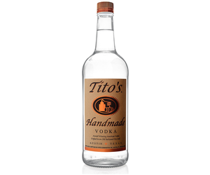 Tito's Handmade Vodka 750ml bottle available at Sip N Burn Liquors, premium craft vodka made in Texas, perfect for cocktails and sipping.