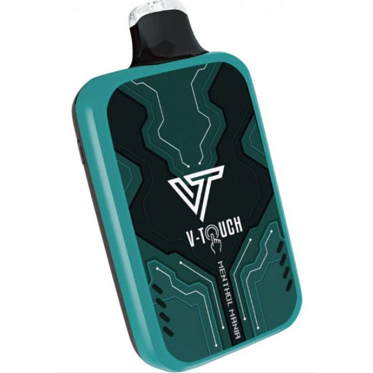 V-TOUCH Menthol Mania nicotine vape juice from Sip N Burn Liquors, offering a refreshing menthol flavor for a smooth vaping experience.