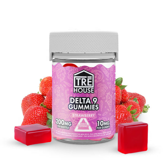 Delta 9 Gummies Strawberry - Delicious cannabis-infused gummies from Sip N Burn Liquors, perfect for a sweet treat and relaxation.