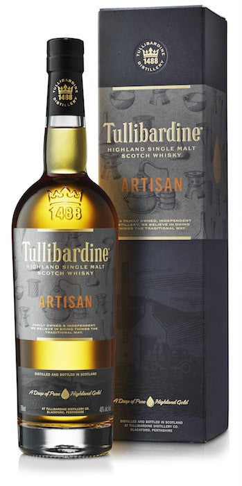 Tullibardine Artisan Single Malt Scotch Whisky from Sip N Burn Liquors - smooth, rich flavors for the discerning whisky enthusiast