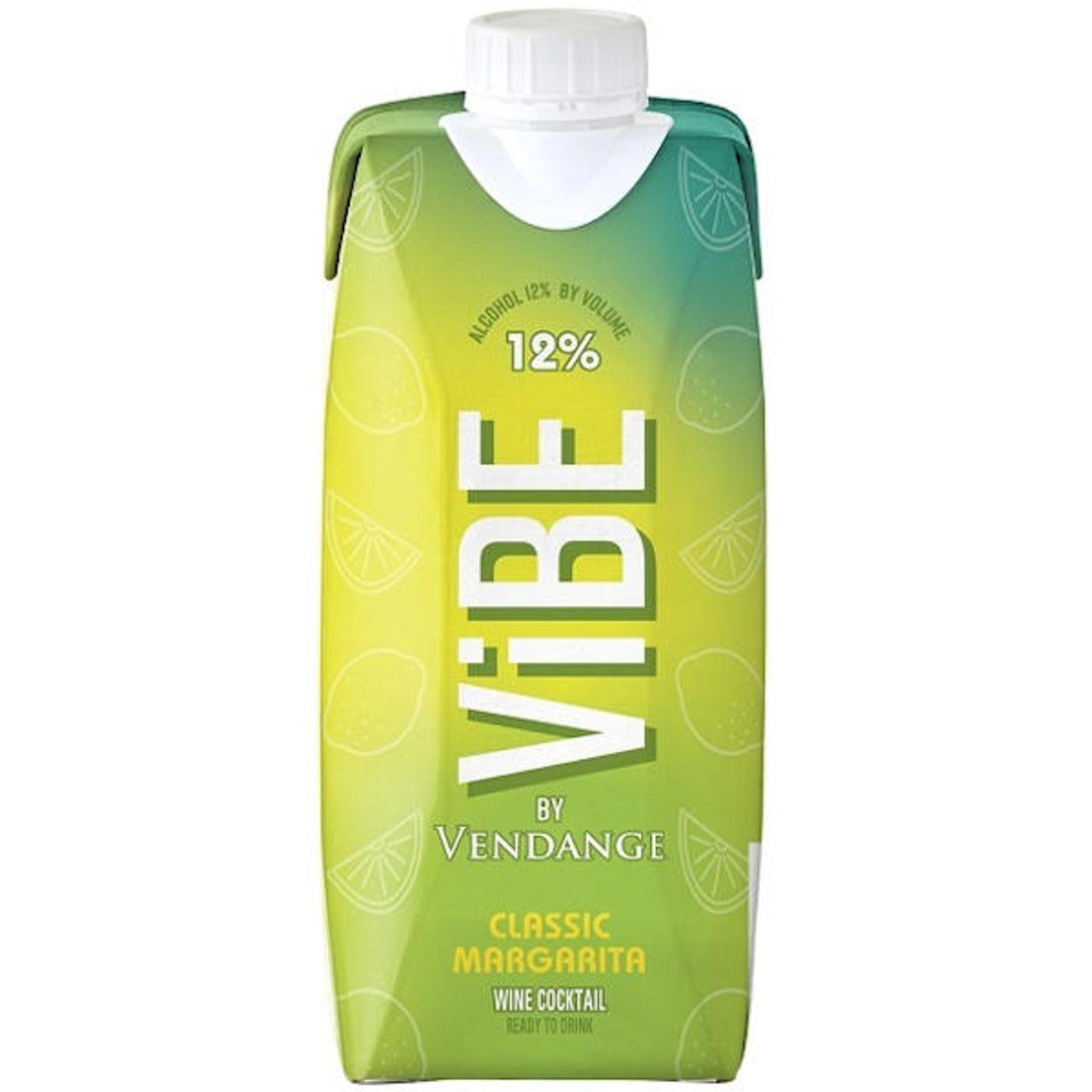 Vibe by Vendange Classic Margarita 500ml bottle available at Sip N Burn Liquors, perfect for refreshing summer cocktails and gatherings.