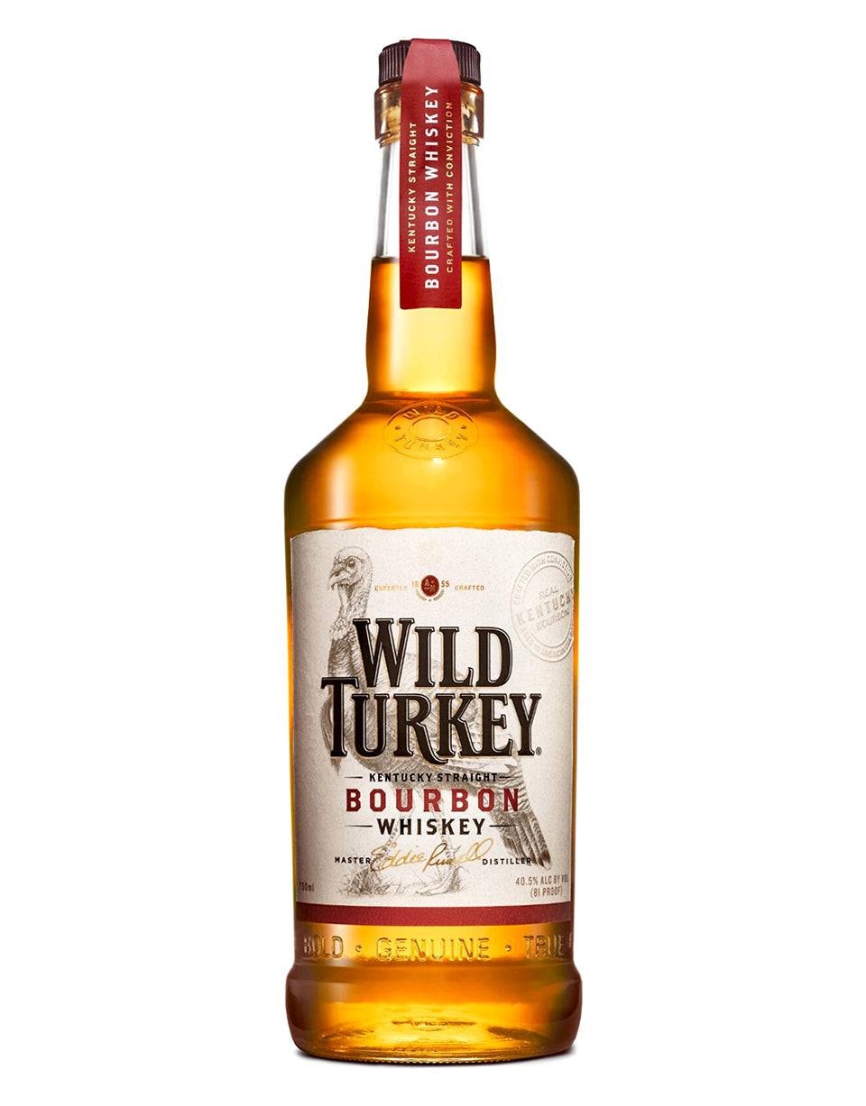 Wild Turkey 81 Kentucky Bourbon 750ml bottle from Sip N Burn Liquors, premium quality bourbon with rich flavor and smooth finish.